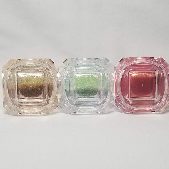 Set of Three Multichrome Eyeshadows - Pink, Champagne, and White - Picture 14 of 14
